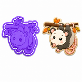 Woodland Possum Cookie Cutter & Embosser Stamp Set
