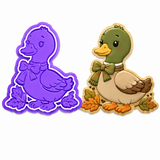 Woodland Duck Cookie Cutter & Embosser Stamp Set
