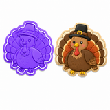 Harvest Turkey Cookie Cutter & Embosser Stamp Set