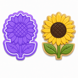 Harvest Sunflower Cookie Cutter & Embosser Stamp Set