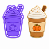 Pumpkin Spice Latte Cookie Cutter & Embosser Stamp
