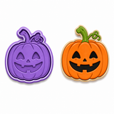 Halloween Jack-O'-Lantern Cookie Cutter & Embosser Two-Piece Set