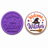 Welcome Witches Cookie Cutter & Embosser Stamp Set | 2.5", 3.0", 3.5" & 4.0" Sizes