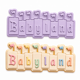 Babyland Banner Cookie Cutter & Embosser Stamp Set