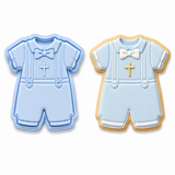 First Communion Boy Outfit Cookie Cutter & Embosser Set