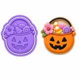 Halloween Candy Bucket Cookie Cutter & Embosser Set