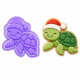Christmas Sea Turtle Cookie Cutter & Embosser Set