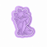 Sweet Bow Kitty Cookie Cutter & Embosser Stamp Set