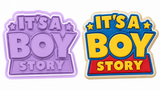 It's a Boy Story Cookie Cutter & Embosser Stamp Set