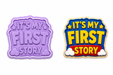 It's My First Story Cookie Cutter & Embosser Stamp Set