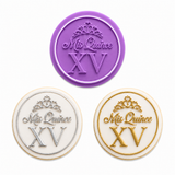 Mis Quince XV Round Cookie Cutter & Embosser Set