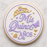 Mis Quince Años Crown & Butterfly Cookie Cutter & Embosser Stamp Set