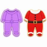 Santa Baby Sleeper Cookie Cutter & Embosser Set