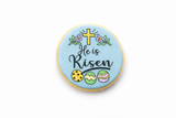He Is Risen Easter Round Cookie Cutter & Stamp