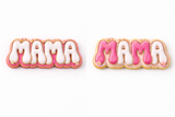 Mama Retro Cookie Cutter & Stamp