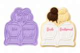Bride & Bridesmaid Robe Cookie Cutter & Stamp – Bridal Shower Fondant Embosser Tool