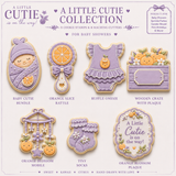 Wooden Crate with Plaque Cookie Cutter & Stamp – Little Cutie Baby Shower Fondant Embosser