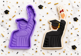 He Did It Graduation Cookie Cutter & Stamp