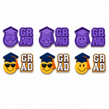 Cool Grad Smiley Face Cookie Cutter & Embosser Set – 3 Style Options
