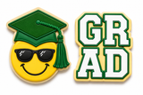 Cool Grad Smiley Face Cookie Cutter & Embosser Set – 3 Style Options