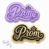 Prom Script Cookie Cutter & Embosser Set