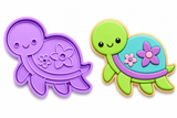 Kawaii Tropical Sea Turtle Cookie Cutter & Embosser
