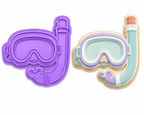 Snorkel Mask Cookie Cutter & Embosser Stamp Set