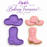 Cowboy Boot and Hat Cutter set 2 inches