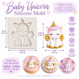 Baby Unicorn Silicone Mold – Fondant & Chocolate Decorating Mold