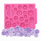 Assorted Buttons Silicone Mold – Sewing & Decorative Button Designs