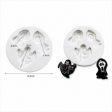 Spooky Ghosts Silicone Mold – 3 Halloween Ghost Designs