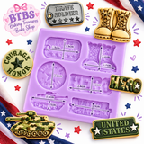 Hero Military Theme  Silicone Mold