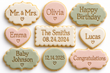 Elegant Serif Alphabet, Number & Symbol Fondant Stamp Set – Uppercase & Lowercase Letters