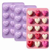 Mini Heart Candy Silicone Molds 15 ct