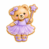 Bear Ballerina with Star Cookie Cutter and Stamp