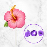 Flower Hibiscus Cake Pop Mold W Embosser