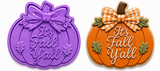 It's Fall Y'all Pumpkin Cookie Cutter & Embosser Stamp Set
