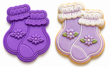 Tiny Blossom Baby Socks Cookie Cutter & Stamp – Little Cutie Collection