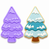 Snowy Evergreen Tree Cookie Cutter & Embosser Stamp Set