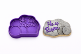 Easter He Has Risen 2 inch Cutter and Stamps