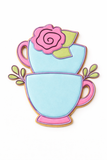 Blooming Tea Stack Cookie Cutter & Stamp