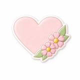 Floral Love Heart Sweet Bloom Heart Cookie Cutter & Stamp