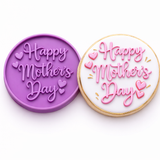 Happy Mother’s Day Round Plaque Cookie Cutter & Stamp