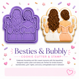 Besties & Bubbly Cookie Cutter & Stamp