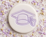 Luxe Graduation Cap Cookie Cutter & Stamp