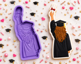 She Did It Graduation Cookie Cutter & Stamp