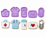 Nursing Set of 10 PC  Cookie Cutters