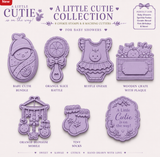 Little Cutie Ruffle Onesie Cookie Cutter & Stamp – Baby Shower Fondant Embosser Tool