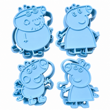 Peppa Pig N Family Cookie Cutters,