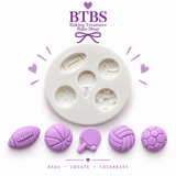 Sport Balls 5 Cavity  Silicone Mold